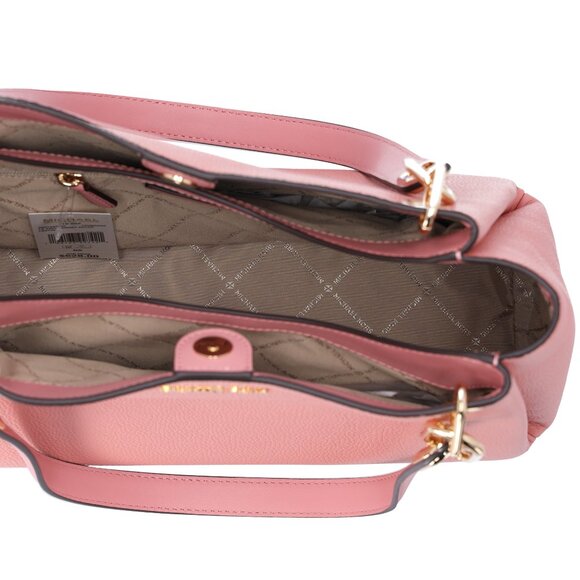 Michael Kors Trisha Large Triple Gusset Compartment Shoulder Tote Primrose Pink - Picture 8 of 9